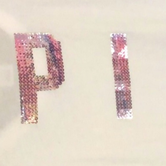 NWOT PINK Victoria’s Secret T-shirt with iridescent sequin PINK logo on back. - Picture 3 of 8